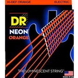DR Neon Orange Electric Strings Light 9-42