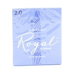Rico Royal Bb Clarinet Reeds, Strength 2.0, Box of 10