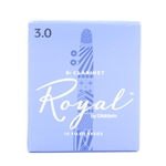 Rico Royal Bb Clarinet Reeds, Strength 3.0, Box of 10