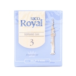 Rico Royal Soprano Sax Reeds, Strength 2.5, Box of 10