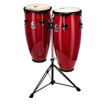 Toca T-2300RR Conga Set, Red w/Stand