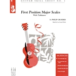 No. 1, First Position Major Scales Guitar
