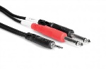 Hosa Y CABLE 3.5MM TO 2 1/4"