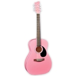 Jay Turser Jay Jr 3/4 Acoustic Guitar - Pink