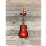 Makala Dolphin Soprano Uke w/Bag - Red Burst