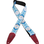 Levy's MPSDS2-007 2" Polyester Guitar Strap, Pastel Blues