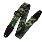 Levy's MPS2-121 2" Polyester Guitar Strap, Green Camo
