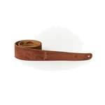 Taylor Strap, Embroidered Suede, Brown, 2.5"
