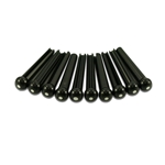 WD Deluxe 12 Pack Bridge Pins Black w/White dot
