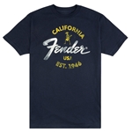 Fender Baja Blue T-Shirt - Small