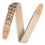 Levy's Natural Hemp Guitar Strap - Egyptian
