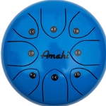 Amahi Tongue Drum - 8" Blue w/Bag & Mallets
