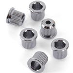 Guitar String Ferrule Set of 6 - Chrome