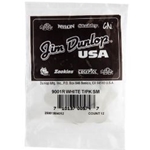 Dunlop White Thumbpick, Small, Bag of 12