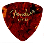 Fender Rounded Triangle Pick, Thin, Shell, Bag of 72