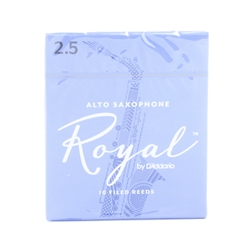 Rico Royal Alto Sax Reeds #2.5 - Box of 10