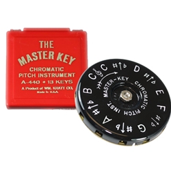 thumbnail image 2 of Kratt MK2 Master Key Chromatic Pitch Pipe - C To C, 13 Bronze Reeds 2 of 10