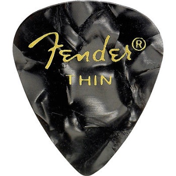 Fender Moto Pick Thin 12/pk -Black