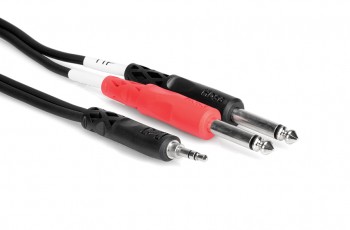 Hosa Y CABLE 3.5MM TO 2 1/4"
