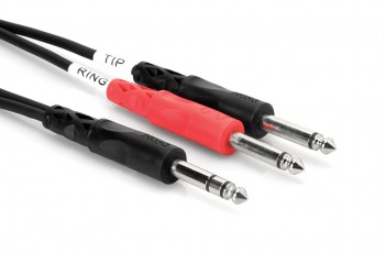 Y CABLE 1/4 - 2 1/4" 1M HOSA