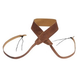 Levy's MS1-BRN 2.5" Suede Leather Banjo Strap w/Cradle