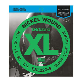 D'Addario EXL220-5 Nickel Wound Bass