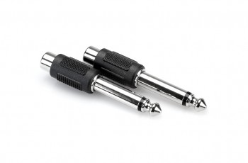Hosa GPR-101 Adaptor RCA to 1/4" TS