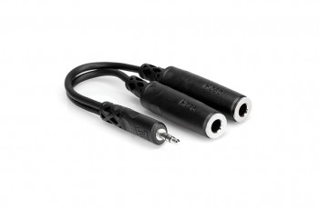 Hosa YMP-233 3.5mm TRS to Dual 1/4" TRSF
