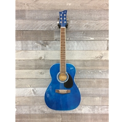 Jay Turser JJ43 3/4 Acoustic Guitar Trans Blue