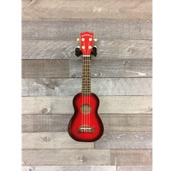 Makala Dolphin Soprano Uke w/Bag - Red Burst