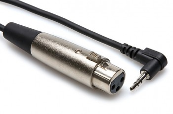 Hosa XVM-105F XLRF - 3.5mm TRS RA - 5 Feet