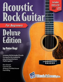 Watch and Learn Acoustic Rock Guitar Deluxe Guitar