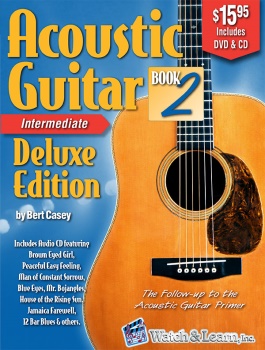Watch and Learn Acoustic Guitar Book 2 Deluxe Guitar