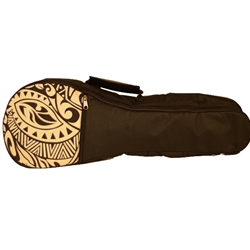 Kala Hawaiian Accent Concert Uke Gig Bag, Cream
