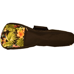 Kala Hawaiian Accent Concert Uke Gig Bag, Floral