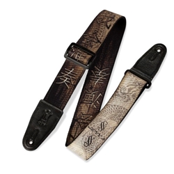 Levy's MPD2-012 2" Polyester Guitar Strap, Asian Characters