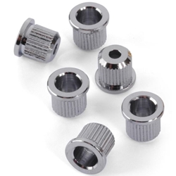 Guitar String Ferrule Set of 6 - Chrome