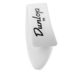 Dunlop White Thumbpick, Medium, Bag of 12