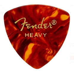 Fender Rounded Triangle Pick, Heavy, Shell, Bag of 72