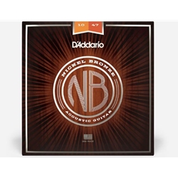 D'addario Nickel Bronze Light Strings 10-47